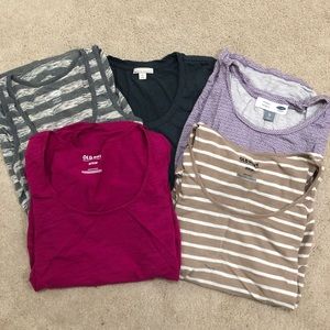 Lot of 6 maternity tops. size XS